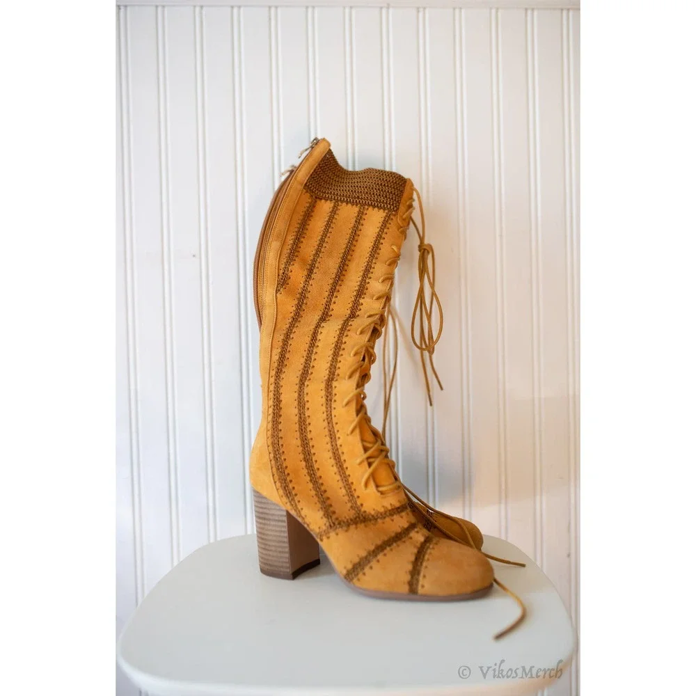 Free People Blaire Lace-Up Boots 37 NEW_2